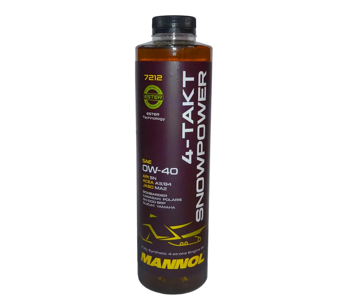 7212-001 масло мот.синт. 4-Takt Snowpower 0W40 (0,95л) MANNOL; API SN ACEA A3/B4