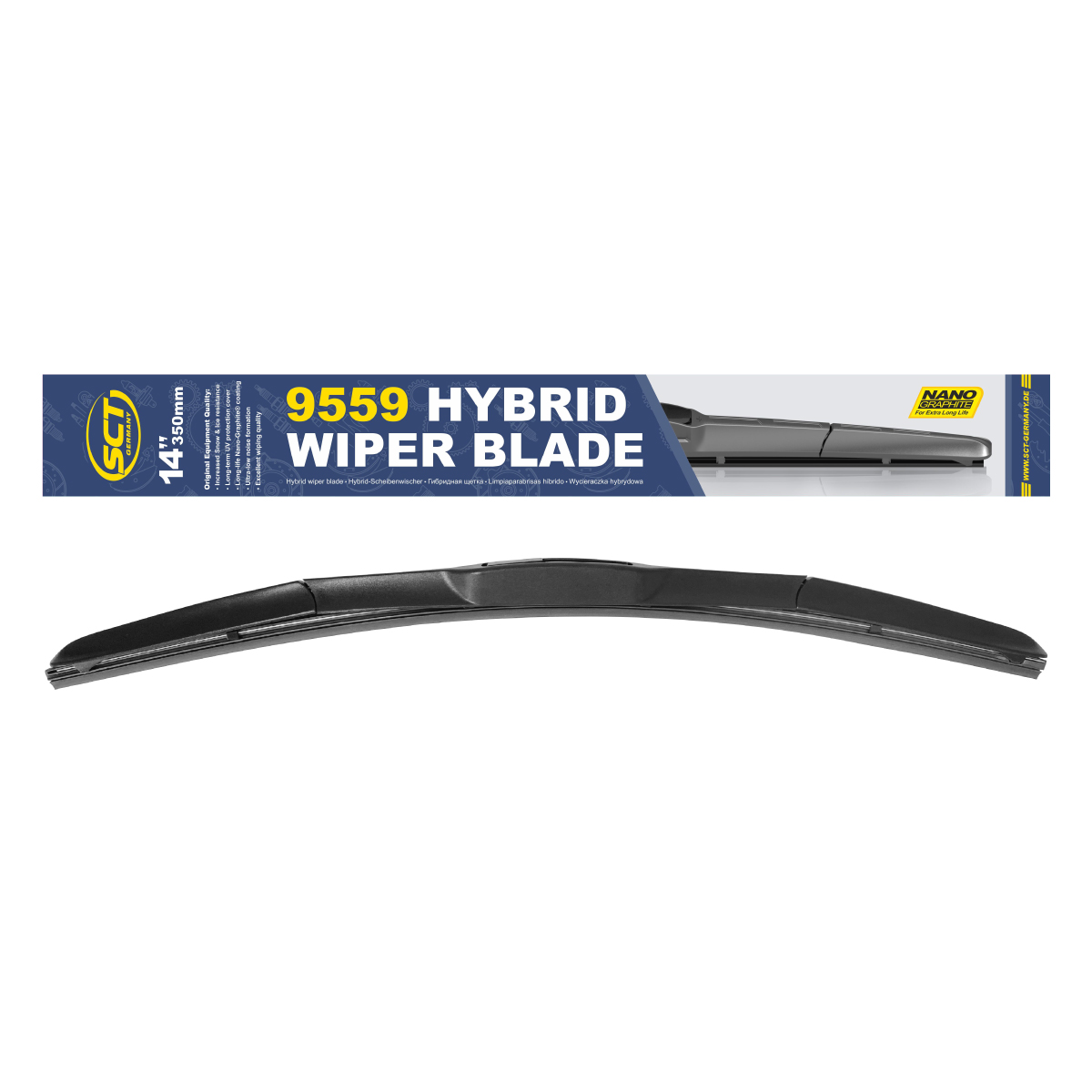 Щётка стеклоочистителя 350мм 14"  Hybrid Wiper Blade SCT