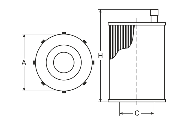 SH4065P Фильтр масляный SCT BMW 1 E87/3 E90/5 E60/F10/7 F01/X5 E70/F15 1.6/2.0D 04-