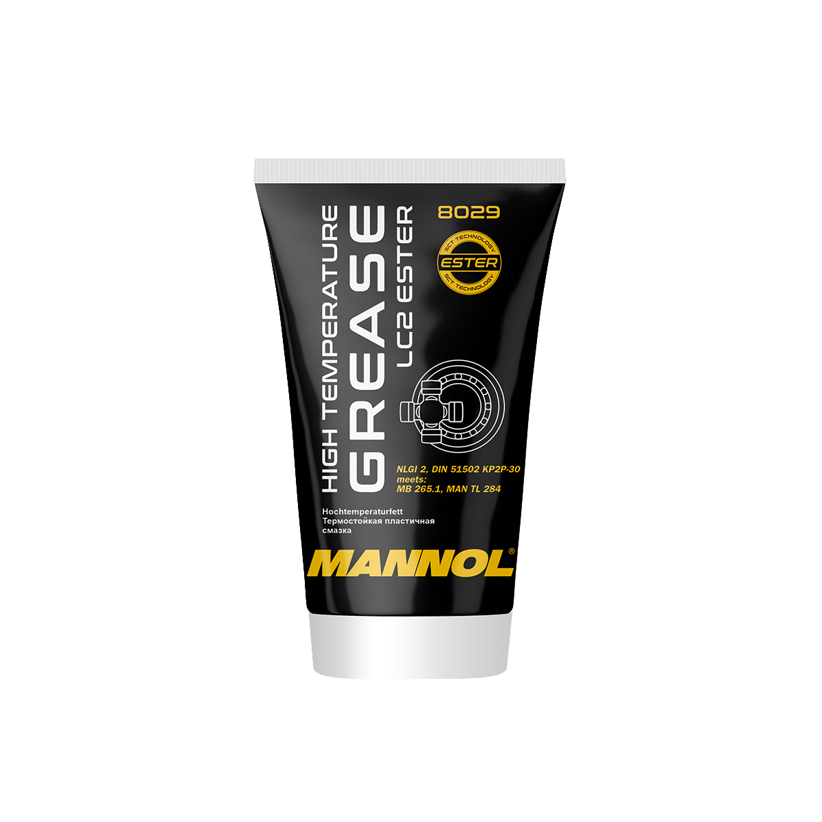 Термостойкая пластичная смазка High Temperature Grease LC2 Ester (100г) MANNOL