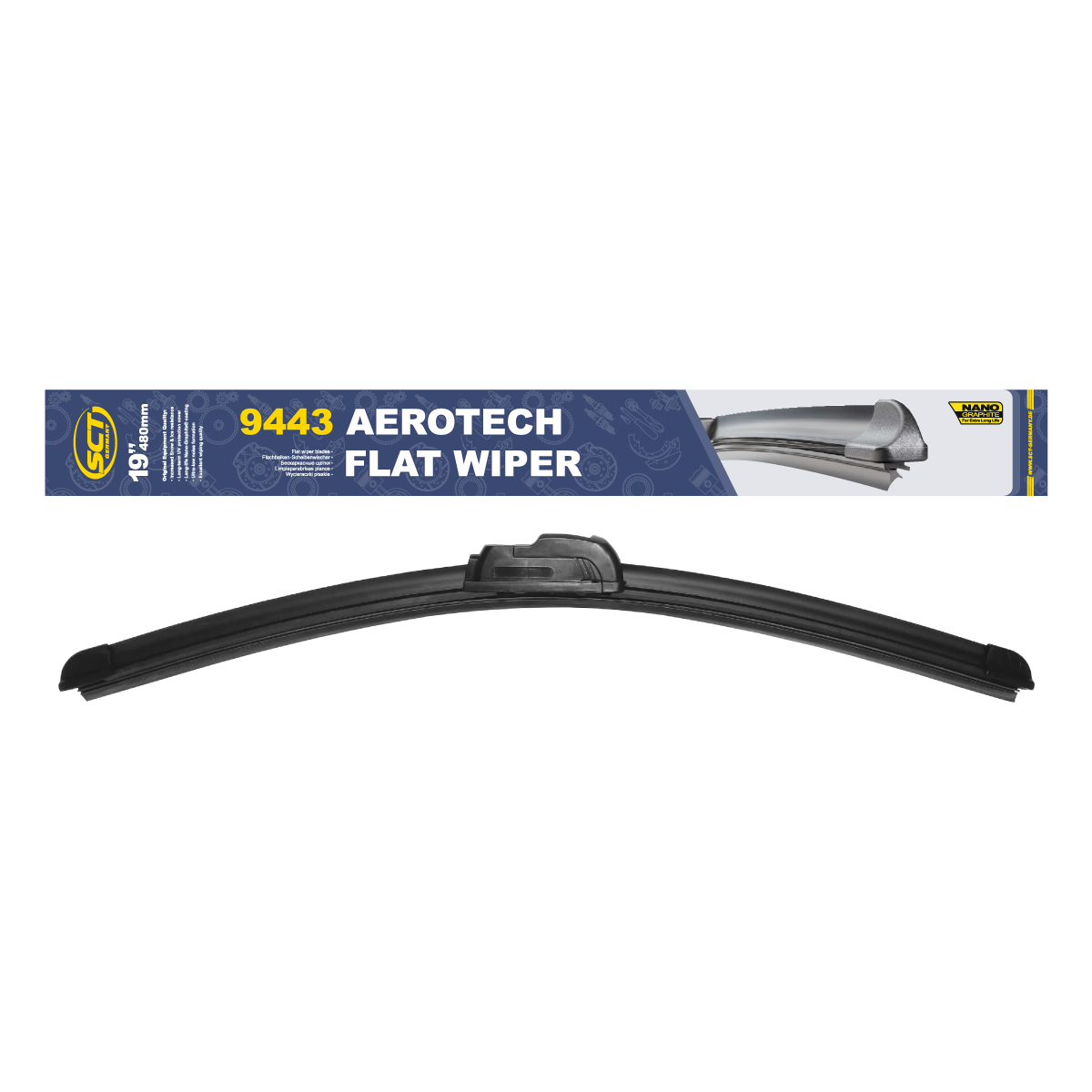 Щётка стеклоочистителя 480мм 19" бескаркасные Aerotech Wiper Blade SCT