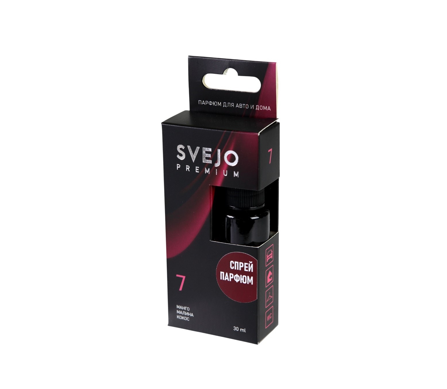 Ароматизатор SVEJO №7 (парфюмированный спрей) кокос, манго, малина