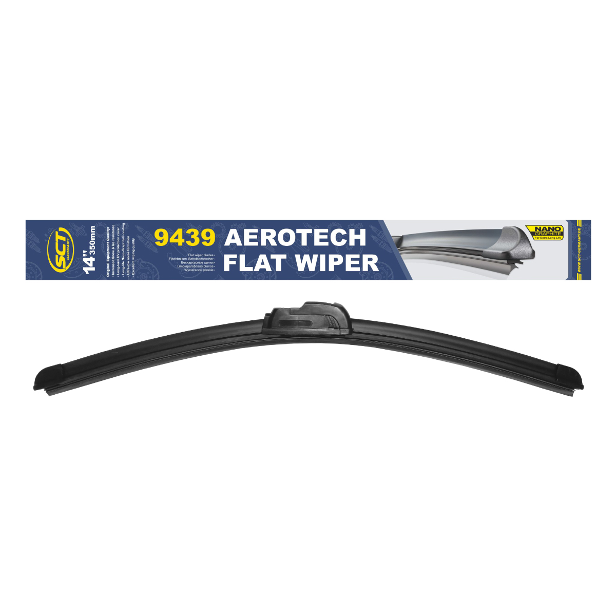 Щётка стеклоочистителя 350мм 14" бескаркасные Aerotech Wiper Blade SCT