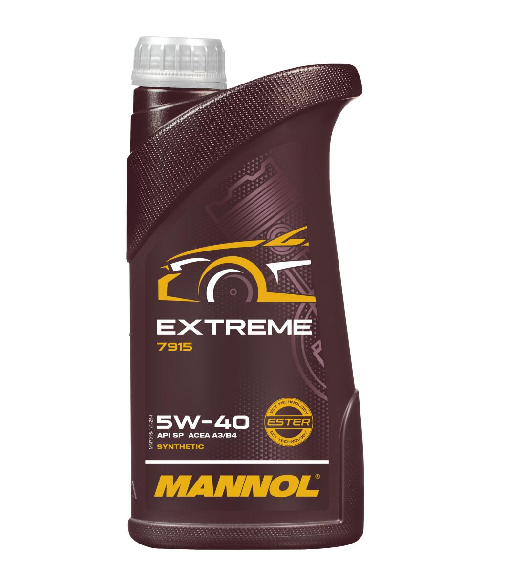7915-001 масло мот.синт. Extreme 5W/40 (1л) MANNOL; API SN/CH-4 ACEA A3/B4