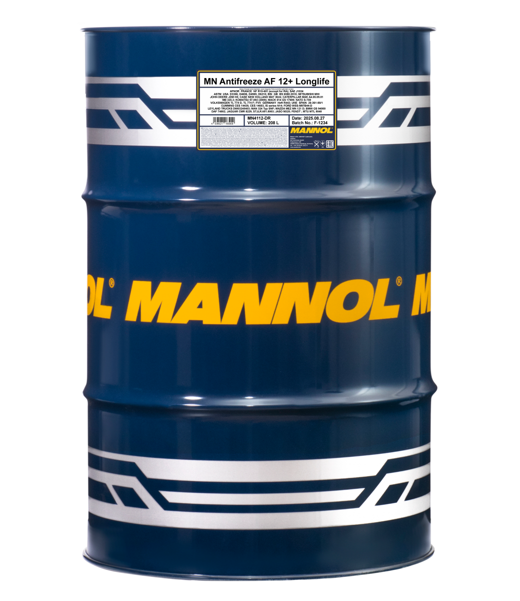 Антифриз красный концентрат AF12+ Longlife (208л) MANNOL 4112