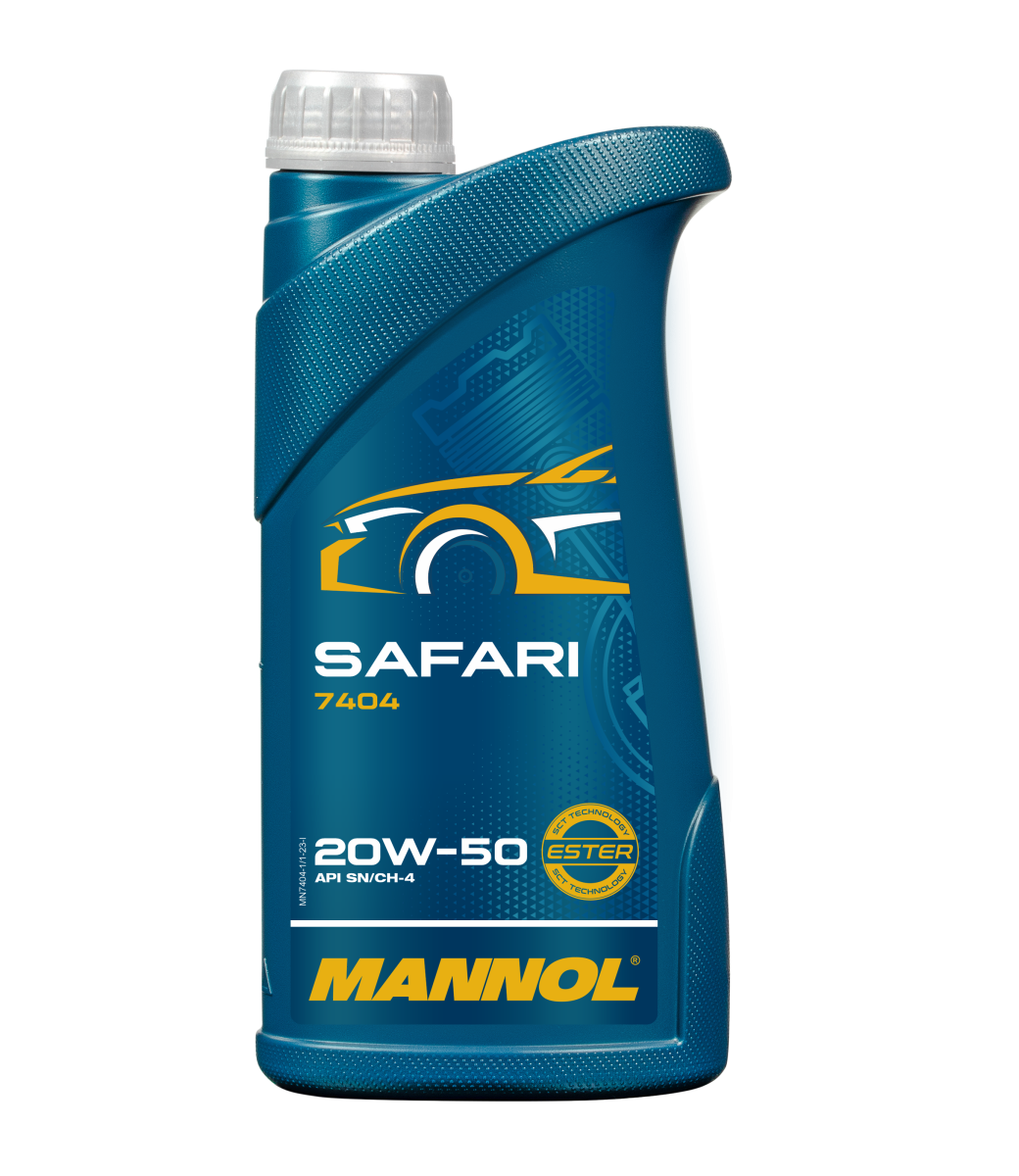 7404-001 Масло моторное минеральное Safari 20W-50  (1л) MANNOL
