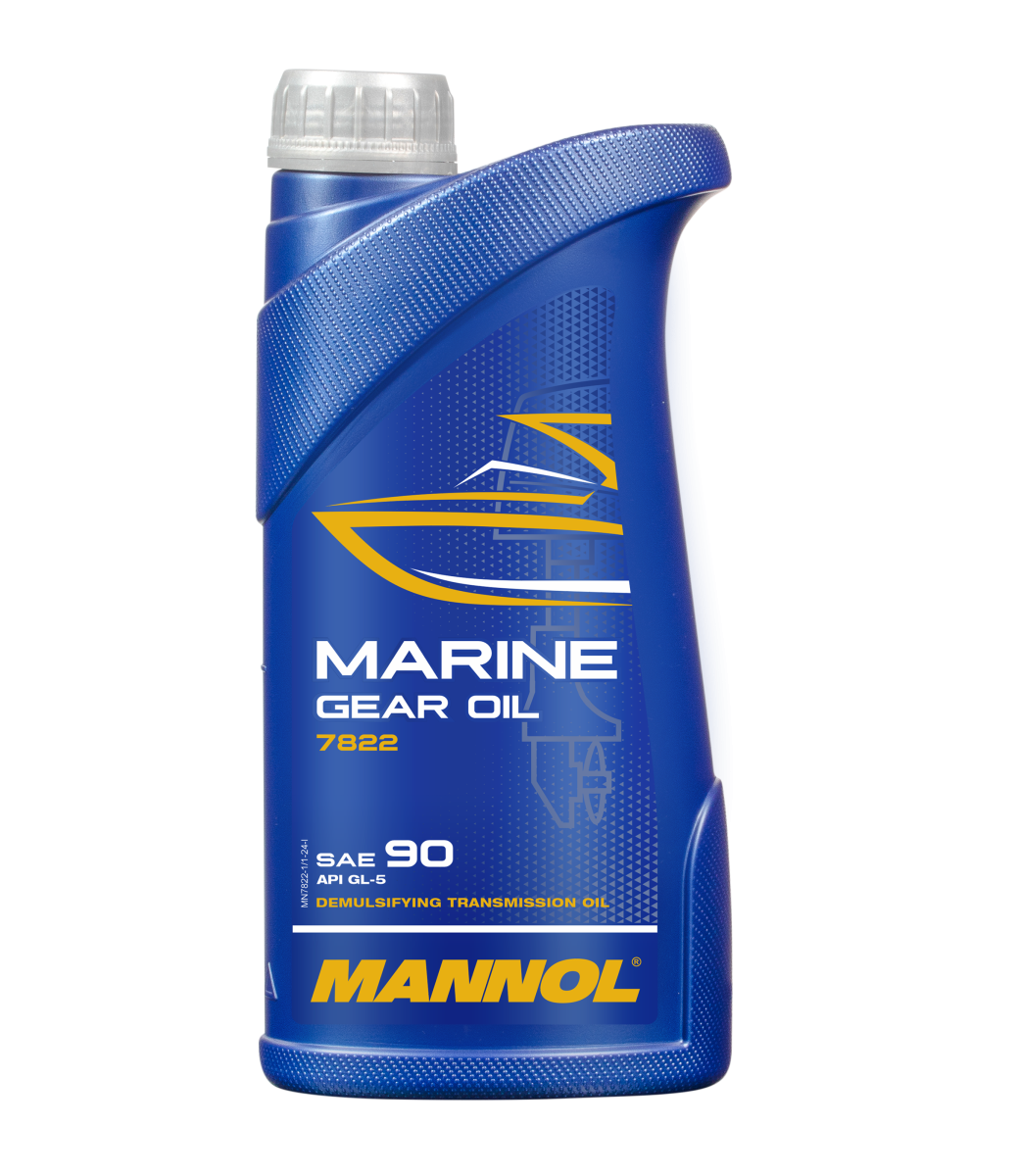 7822-001 масло трансм. минер. универ. всесезонное Marine Gear Oil SAE 90 (1л) MANNOL; API GL5