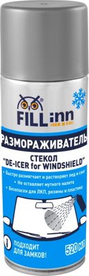 Размораживатель стекол и замков (520мл) FILLIN