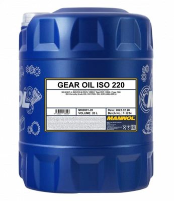 2801-020 Индустриальное трансмиссионное масло Gear Oil ISO 220 (20л) MANNOL