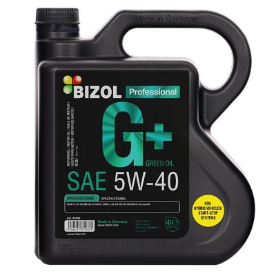 Масло моторное Green Oil+ 5W40 SN C3  VW 502 00/505 00  синтетическое (4л)