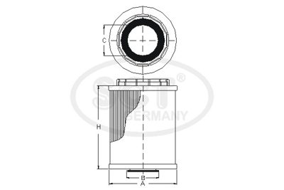 SH427P Фильтр масляный SCT AUDI A6/A8/Q7/VW G3/T5/PASSAT/SHARAN/TOUAREG 2.3-4.2 96-