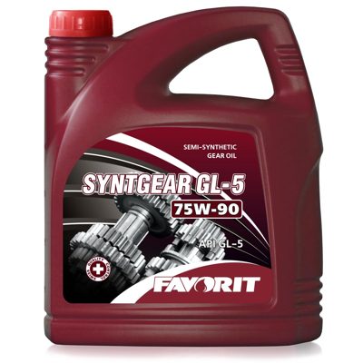 Масло трансмиссионное Semi-synthetic Favorit Syntgear GL-5 SAE 75W-90 API GL-5   4л (4)
