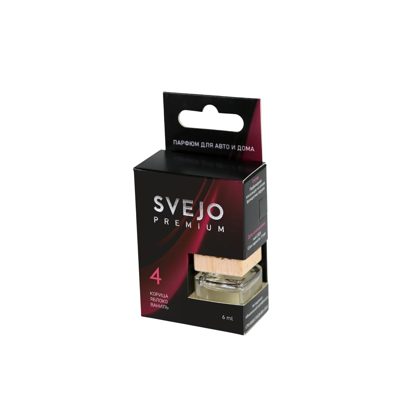 Ароматизатор SVEJO №4 (флакон в коробке) корица, яблоко, ваниль