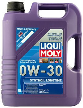 масло мот. синт. LiquiMoly Synthoil Longtime 0W/30 (5л.) SM, 8977/1172