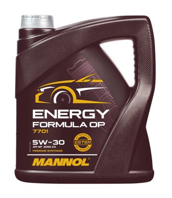 7701-004 масло мот.синт. Energy Formula OP 5W/30 (4л) MANNOL; API SN Plus ACEA C3