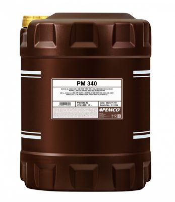 Масло моторное синтетическое универсальное всесезонное 340 SAE 5W-40 (10л) Pemco